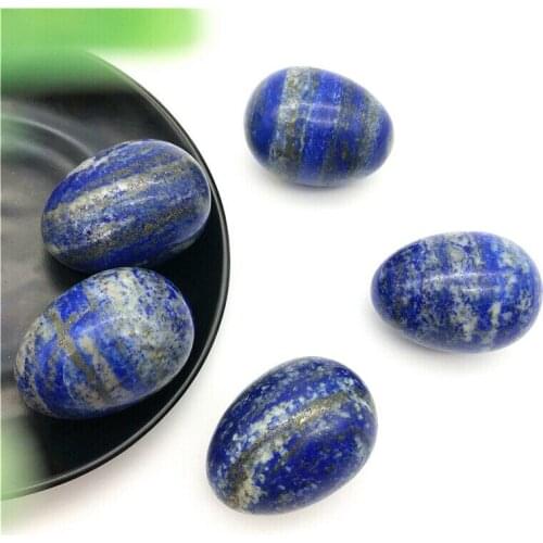 Drop SHipping Big Natural Lapis Lazuli Egg Shaped Stone Quartz Crystal Healing Reiki Gift Natural Stones and Crystals