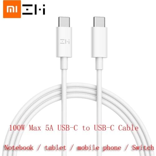 100W 5A usb type c to usb type c cable pd charger for macbook Samsung s8 s9 xiaomi notebook usb c cable fast Charging data short