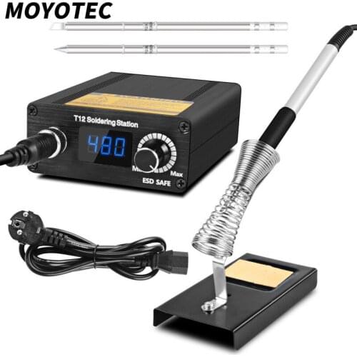 MOYOTEC Soldering Station Set With Alloy Handle And Soldering Stand Temperature Adjustable For Mobile Phone Repair