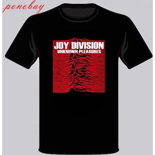 New Joy Division Unknown Pleasures Rock Band Mens Black T-Shirt Size S to 3XL