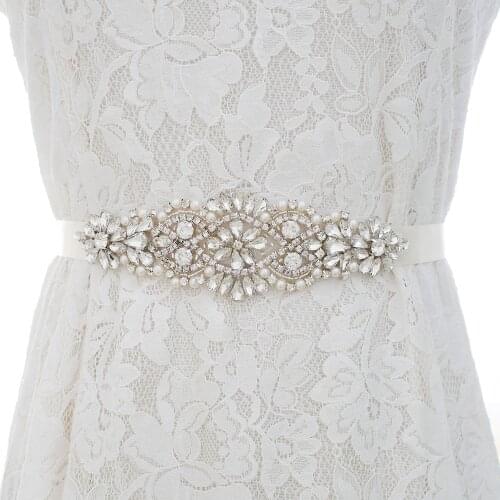Rhinestones Wedding Dress Belt diamond Sash Belt Crystal Bridal Dresses Belt For Wedding Accessories De Mariage