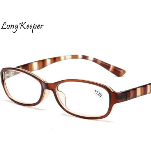 Stripe Reading Glasses Men Women Presbyopic Unisex Eyeglasses Fashion Glasses For Sight With Diopters Oculos +1 +1.5 +2 +2.5 +3