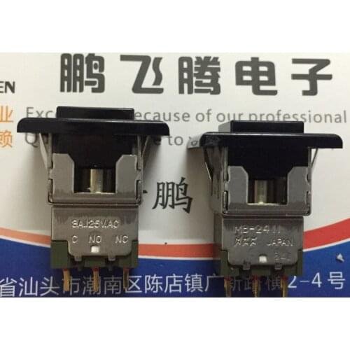 Original new 100% MB-2411 small panel embedded button reset switch 3pin 3A125V power supply