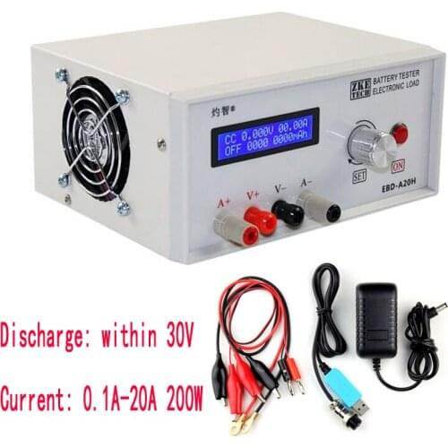 EBD-A20H Battery Capacity Tester Electronic Load Power Tester Discharge Meter 20A