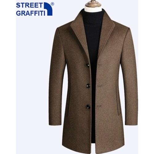 STREET GRAFFITI Mens Long Coats