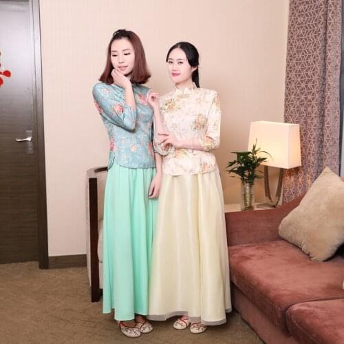 Traditional Chinese Style Bride Bridesmaid Dress Ancient Marriage Costume Gown Clothing Women National Hanfu Boudoir Dress