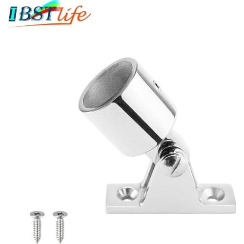 Stainless steel 316 Boat Bimini Top Fitting Deck Hinge Slide Cap Pipe Eye End Cap External Eye End Canopy Tube Boat Accessories