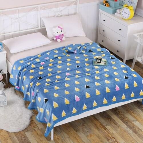 High quality Thicken plush bedspread blanket 200x230cm High Density Super Soft Flannel Blanket for the sofa/Bed/Car