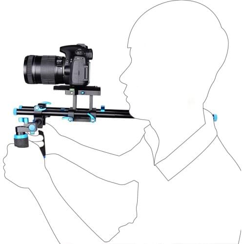 YELANGU D2 Shoulder Mount Rig+Matte Box+Follow Focus+C Dslr Cage DSLR Camera Rig BMPCC