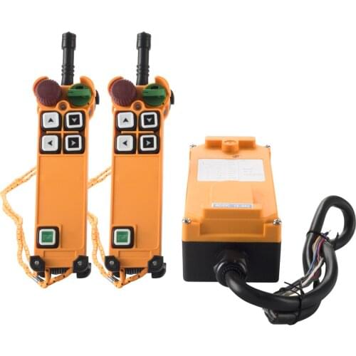 YNieDer 4 Channel 1 Speed 2 transmitters Hoist Crane Truck Radio Remote Control System with E-Stop
