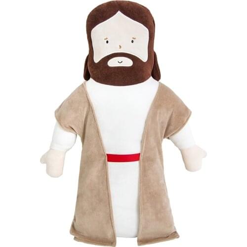 50Cm Stuffed Jesus Christ Plush Toy Soft Doll Kids Room Decor Photography Props Hug Pillow Christian for Boy Girl Gift