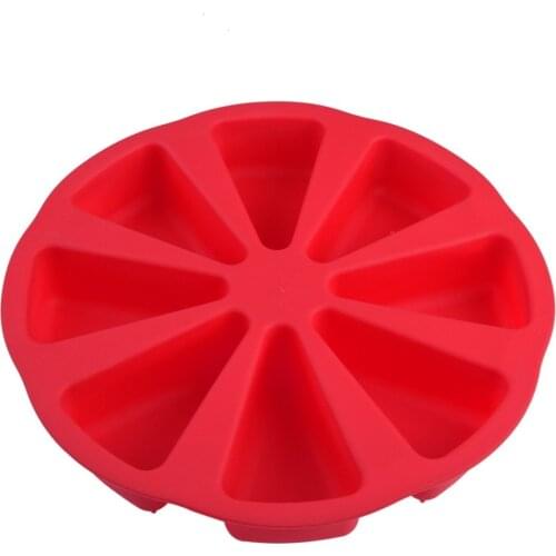 8 Cavity Scone Pans 3D Silicone Cake Mold DIY Baking Pastry Tools Cake Mould Oven Bread Pizza Bakeware Jelly Cupcake Mold