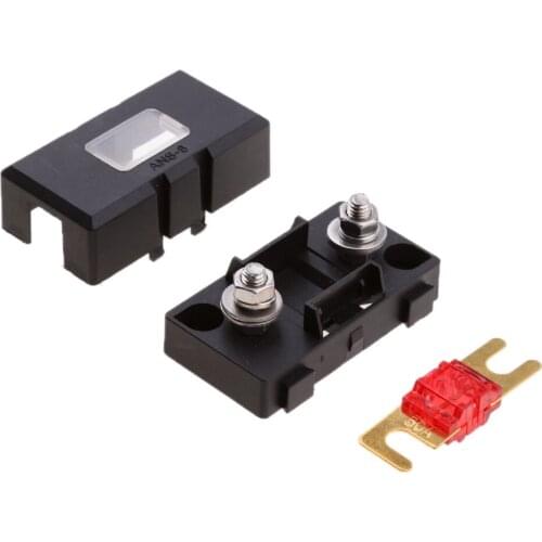 ANS Bolt Fork Fuse Holder Fusebox Block With Cover 32V 50A Fuse