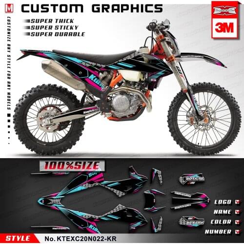KUNGFU GRAPHICS Custom Decals Vinyl Wraps for EXC EXC-F XC-W XCF-W 150 300 500 SX SXF XC-F 125 250 350 450 2019 2020 2021 2022