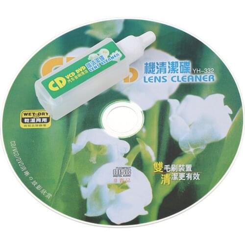 Hot 1 Pc Cd Vcd DVD Player Lens Cleaner Dust Dirt Removal Cleaning Products Disc Repair Kit