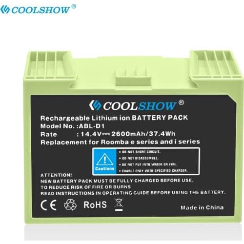 2600mah Lithium Battery for Irobot Roomba Rechargeable Battery for Irobot Roomba I7 I7+ E5 7150 7550 E5150 E5152 ABLD1 Batteries