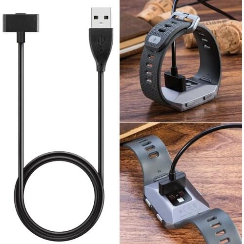 USB Magnetic Charger For Fitbit Ionic Smart Fitness Watch 3FT 1M/ 1FT 0.3M Replacement USB Magnetic Charging Cable Accessories