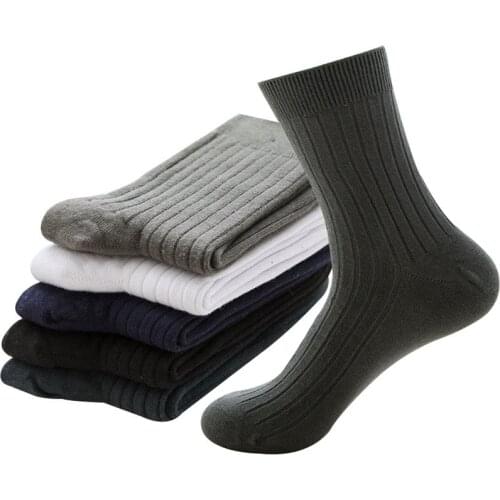 5 Pairs Health Pure Cotton Mens Socks Summer Autumn Breathable Soft Man Socks Casual Fashion Male Sock Deosorant Sox Meias Crew