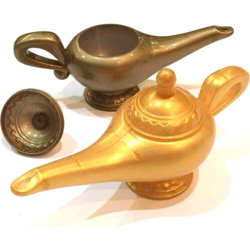 Newest Halloween Christmas Home Decoration Plastic Cosplay Genie Lamp Cartoon Movie Ornament Prop For Home Party Dress Decor Toy