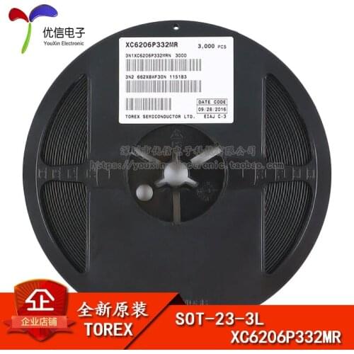 Genuine original XC6206P332MR SOT-23-3L 3.3V LDO