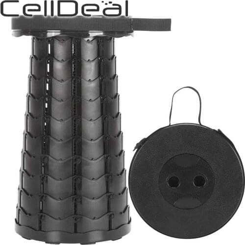 Portable Retractable Stool Folding Chiar Flexible Outdoor Furniture Camping Fishing Stool Plastic Adjustable Telescoping Chair