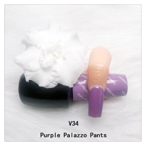 15ML Purple Semi Permanent Vernis Top Base Coat Opie Gel Polish V34 PURPLE PALAZZO PANTS UV LED Gel Varnish Soak Off Nail