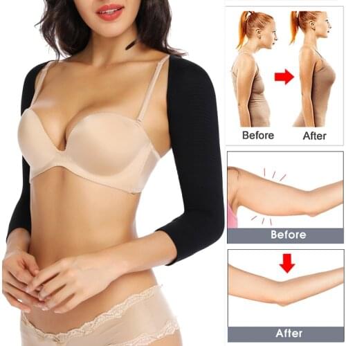 Plus Size Arm Shaper Surgery Body Shaper Women Shapewear Slim Arm Slimming Underwear Back Shoulder Corrector Humpback Prevent