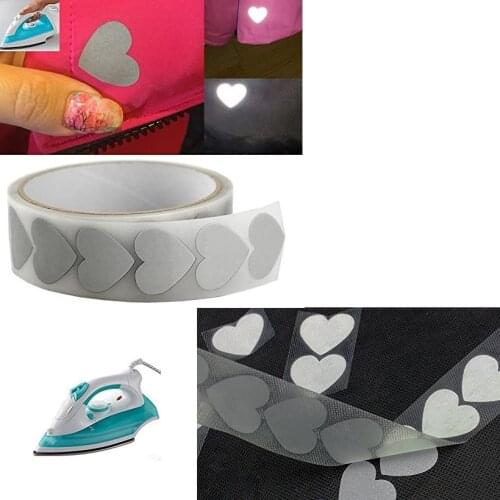 Reflective Tape Iron on Fabric Clothes DIY Heat Transfer Vinyl Film Hanmade Crafts
