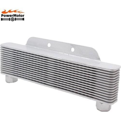 Universal Motorcycle Oil Cooler Engine Transmission Oil Cooler Radiator Cooling Radiators For 238mm 15-Row Accessory