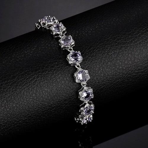White Copper Alloy DIY Set AAA Zircon 17CM Jewelry 2020 Trend Bracelet For Women Korean Style High End Atmosphere Braceles