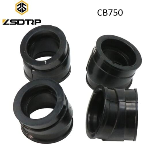 ZSDTRP 4pcs Carburetor Adapter Manifold Boot For Honda CB750C 1980-1982 CB750F CB750K 1979-1982 CB750L 1979 CB750SC 1982-1983