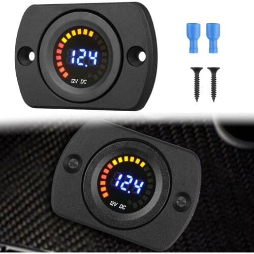 50% Hot Sale 5-36V LED Digital Display Voltage Meter Gauge Voltmeter for Car Motorcycle Boat