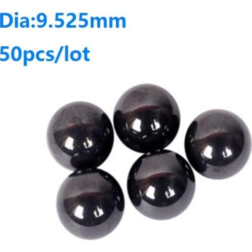 50pcs/lot Diameter 9.525mm ceramic ball Si3N4 Silicon Nitride bearing balls G5