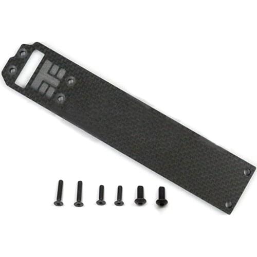 The TEKNO ET48.3 Accessories of Carbon Fiber Strengthen Rear Second Floor Board Plate