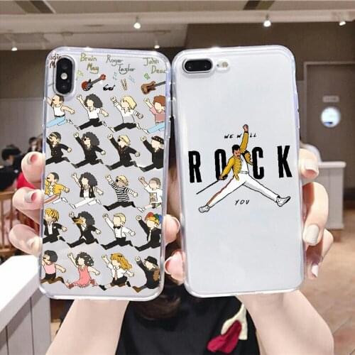 Queen Band Freddie Mercury Phone Case For Xiaomi Mi Max Note 3 A2 A3 8 9 9T 10 Lite Pro Ultra transparent soft hoesjes 3D coque