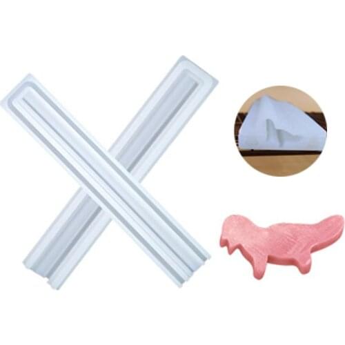 Cat Shape Soap Silicone Mould DIY Biscuit Cake Column Mold Tube Make Candles Jellies Crafts Kitchen Tool