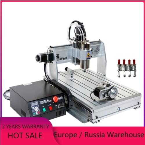 800W cnc milling machine 6040 wood router 1500W PCB engraver 2200W ER20 collet spindle motor metal engraving with limit switch