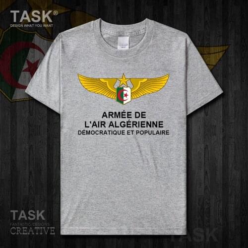 Air Force Republic of Algeria Algerian Islam DZA t shirt new Tops Short sleeve clothes sports cotton Army Tactical Military 01