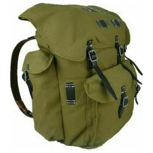 WWII WW2 German Heer Elite Mountain Troops Soldier Canvas Rucksack Military Backpack Military War Reenactments
