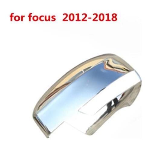 ABS Chrome Rearview mirror cover Trim/Rearview mirror Decoration Car Styling for ford focus 3 mk3 sedan hatchback 2012-2018