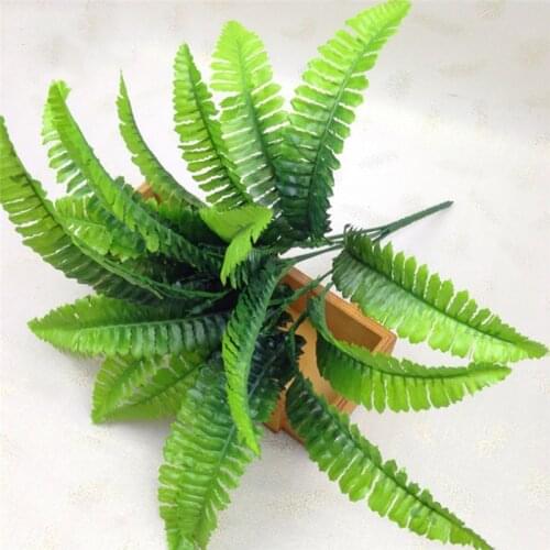 Simulation Fern Grass Green Plant Artificial Persian Leaves Flowers Wall Hanging Plants Home Decoration Accessories