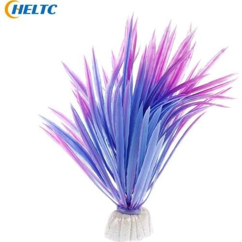 Artificial Plastic Big Leaf Grass Fish Tank Aquarium Submarine Fake Simulation Kelp Water Plant Landscape Ornament Decoration