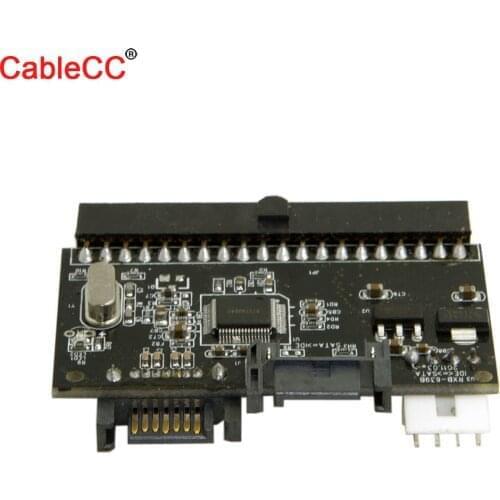 CY Cable 2 In 1 IDE to SATA/SATA to IDE Adapter Converter Support Serial ATA 40pin IDE port Serial ATA port 4 pin power