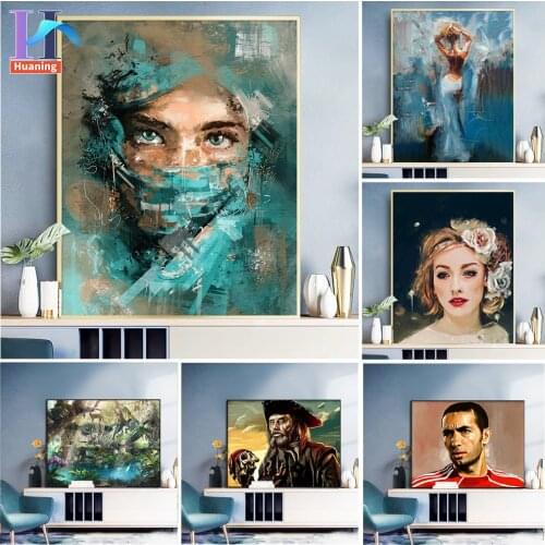 Huaning 40×50CM Painting By Numbers DIY Gift For Adults Woman Figure Picture By Number Unique Handmade Home Decors Artwork