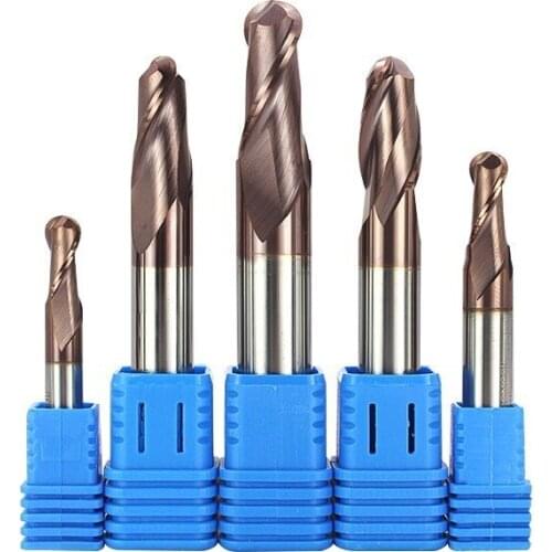 Discount Price Cutting HRC50 4 Flute14 16 18 20mm Alloy Ball Nose Carbide Milling Tungsten Steel Milling Cutter End Mill