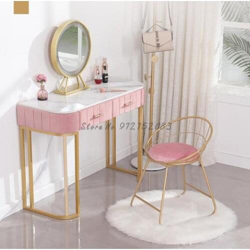 Yingxu Nordic ins iron art net red chair simple backrest makeup chair nail chair simple modern home leisure chair