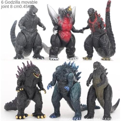 8CM Bandai Godzilla Hand-made Mini Salted Egg Superman Dinosaur Godzilla Monster Planet Doll Microscape Decoration