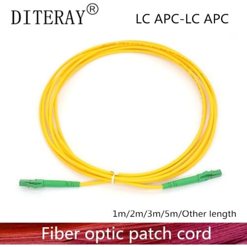 LC/APC Fiber Optic Patch Cord Cable LC-LC 1/3/5/10/20/30M Jumper Single Mode Simplex 2.0mm Optical Fibra Optica FTTH