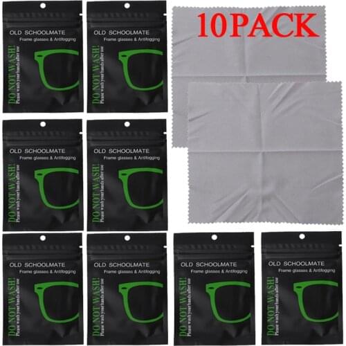 10pcs Universal Men Women Anti Fog Wipe Reusable Cloth for Glasses Swim Bicyle Goggles Unisex Glasses Lens Cloth
