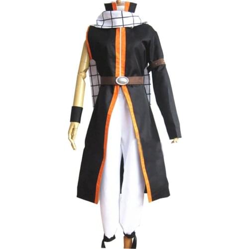 2017 New version Fairy Tail Natsu Dragneel Cosplay Costume Any Sizes Include the Scarf